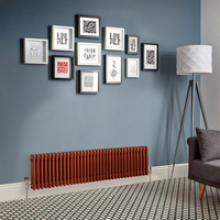 Radiatore Tradizionale Orizzontale a Colonna (3 Colonne) - Rame Metallico - Regent - 300mm x 1595mm