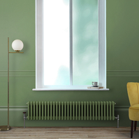 Radiatore Tradizionale Orizzontale Tradizionale a Tripla Colonna Verde (Reseda Green) - 300mm x 1415mm - Regent