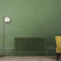 Radiatore Tradizionale Orizzontale Tradizionale a Tripla Colonna Verde (Reseda Green) - 500mm x 1190mm - Regent