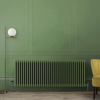 Radiatore Tradizionale Orizzontale Tradizionale a Tripla Colonna Verde (Reseda Green) - 600mm x 1595mm - Regent