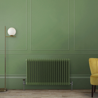 Radiatore Tradizionale Orizzontale Tradizionale a Tripla Colonna Verde (Reseda Green) - 750mm x 1010mm - Regent
