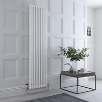 Radiatore Tradizionale Verticale a Doppia Colonna - Bianco - 1800mm x 470mm - senza piedini