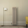 Radiatore Tradizionale Verticale a Doppia Colonna - Marrone (Elk Brown) - 1500mm x 380mm - Regent