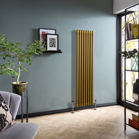 Radiatore Tradizionale Verticale a Doppia Colonna - Oro Metallizzato - 1500mm x 380mm - Regent