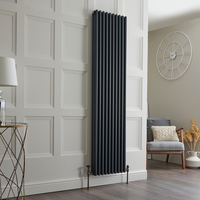 Radiatore Tradizionale Verticale a Doppia Colonna in Alluminio - Antracite - 1800mm x 450mm - Esme