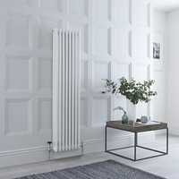 Radiatore Triplo Verticale Tradizionale Bianco - 1500mm x 380mm - senza Piedini