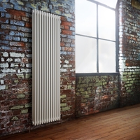 Radiatore Triplo Verticale Tradizionale Bianco - 1800mm x 560mm - senza Piedini