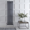 Radiatore Verticale Antracite in Stile Ghisa - 1800 x 470 x 100mm - 1948W - Regent
