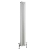 Radiatore Verticale Bianco in Stile Ghisa - 1500 x 200 x 100mm - 694W - Regent
