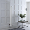 Radiatore Verticale Bianco in Stile Ghisa - 1500 x 200 x 68mm - 548W - Regent
