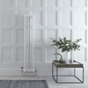 Radiatore Verticale Bianco in Stile Ghisa - 1500 x 290 x 100mm - 1041W - Regent