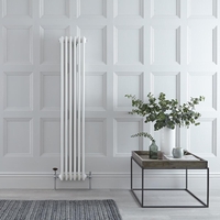 Radiatore Verticale Bianco in Stile Ghisa - 1500 x 290 x 100mm - 1041W - Regent