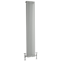 Radiatore Verticale Bianco in Stile Ghisa - 1500 x 290 x 68mm - 822W - Regent