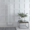 Radiatore Verticale Bianco in Stile Ghisa - 1500 x 380 x 100mm - 1096W - Regent