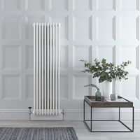 Radiatore Verticale Bianco in Stile Ghisa - 1500 x 470 x 100mm - 1734W - Regent