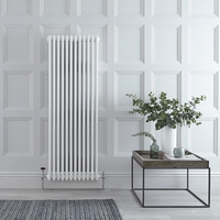 Radiatore Verticale Bianco in Stile Ghisa - 1500 x 560 x 100mm - 2081W - Regent