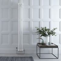 Radiatore Verticale Bianco in Stile Ghisa - 1800 x 200 x 100mm - 779W - Regent