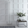 Radiatore Verticale Bianco in Stile Ghisa - 1800 x 290 x 139mm - 1615W - Regent