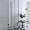 Radiatore Verticale Bianco in Stile Ghisa - 1800 x 380 x 100mm - 1558W - Regent