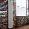 Radiatore Verticale Bianco in Stile Ghisa - 1800 x 380 x 68mm - 1245W - Regent