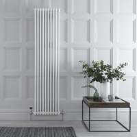Radiatore Verticale Bianco in Stile Ghisa - 1800 x 470 x 100mm - 1948W - Regent