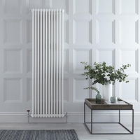 Radiatore Verticale Bianco in Stile Ghisa - 1800 x 560 x 68mm - 1867W - Regent