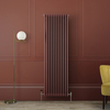 Radiatore Verticale Design Tradizionale Triplo Rosso 1800x560x100mm