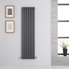 Radiatore Verticale di Design Antracite - 1400 x 354mm - 686W - Revive