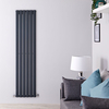 Radiatore Verticale di Design Antracite - 1600 x 420mm - 879W - Delta
