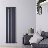 Radiatore Verticale di Design Antracite - 1600 x 490mm - 1026W - Delta
