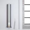 Radiatore Verticale di Design Antracite con Specchio - 1600 x 265mm - 789W - Sloane