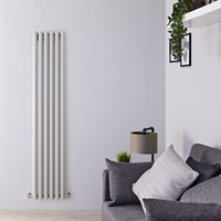 Radiatore Verticale di Design Argento - 1780 x 354mm - 1043W - Savy