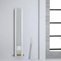 Radiatore Verticale di Design Bianco con Specchio - 1600 x 265mm - 789W - Sloane