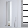 Radiatore Verticale di Design Bianco con Specchio - 1800 x 385mm - 1344W - Sloane