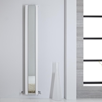 Radiatore Verticale di Design Bianco con Specchio 1800 x 265mm - 901W - Sloane