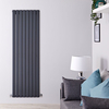 Radiatore Verticale Doppio di Design Antracite - 1600 x 560mm - 1764W - Delta