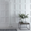 Radiatore Verticale Elettrico di Design in Stile Ghisa Bianco - 1800 x 290mm - 1200W - Regent