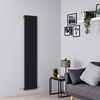 Radiatore Verticale Nero Lucido - 1043W - 1780 x 354mm - Savy