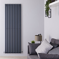 Radiatore Verticale Termosifone Antracite - 1487W - 1780 x 590mm - Revive
