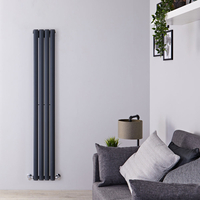 Radiatore Verticale Termosifone Antracite - 561W - 1600 x 236mm - Revive