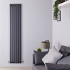 Radiatore Verticale Termosifone Antracite - 892W - 1780 x 354mm - Revive