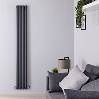 Radiatore Verticale Termosifone Antracite - 934W - 1780 x 236mm - Revive