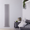 Radiatore Verticale Termosifone Argento - 1385W - 1800 x 354mm - Revive