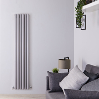Radiatore Verticale Termosifone Argento - 1385W - 1800 x 354mm - Revive