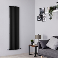 Radiatore Verticale Termosifone Nero Opaco - 1190W - 1780 x 472mm - Revive