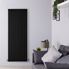 Radiatore Verticale Termosifone Nero Opaco - 1402W - 1600 x 590mm - Revive