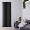 Radiatore Verticale Termosifone Nero Opaco - 1487W - 1780 x 590mm - Revive