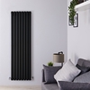 Radiatore Verticale Termosifone Nero Opaco - 1638W - 1600 x 472mm - Revive