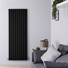 Radiatore Verticale Termosifone Nero Opaco - 2047W - 1600 x 590mm - Revive