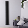 Radiatore Verticale Termosifone Nero Opaco - 595W - 1780 x 236mm - Revive